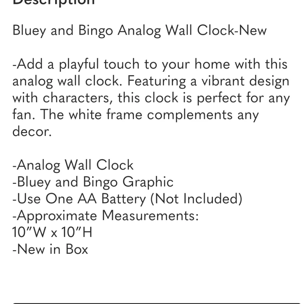 Bluey & Bingo Analog Wall Clock